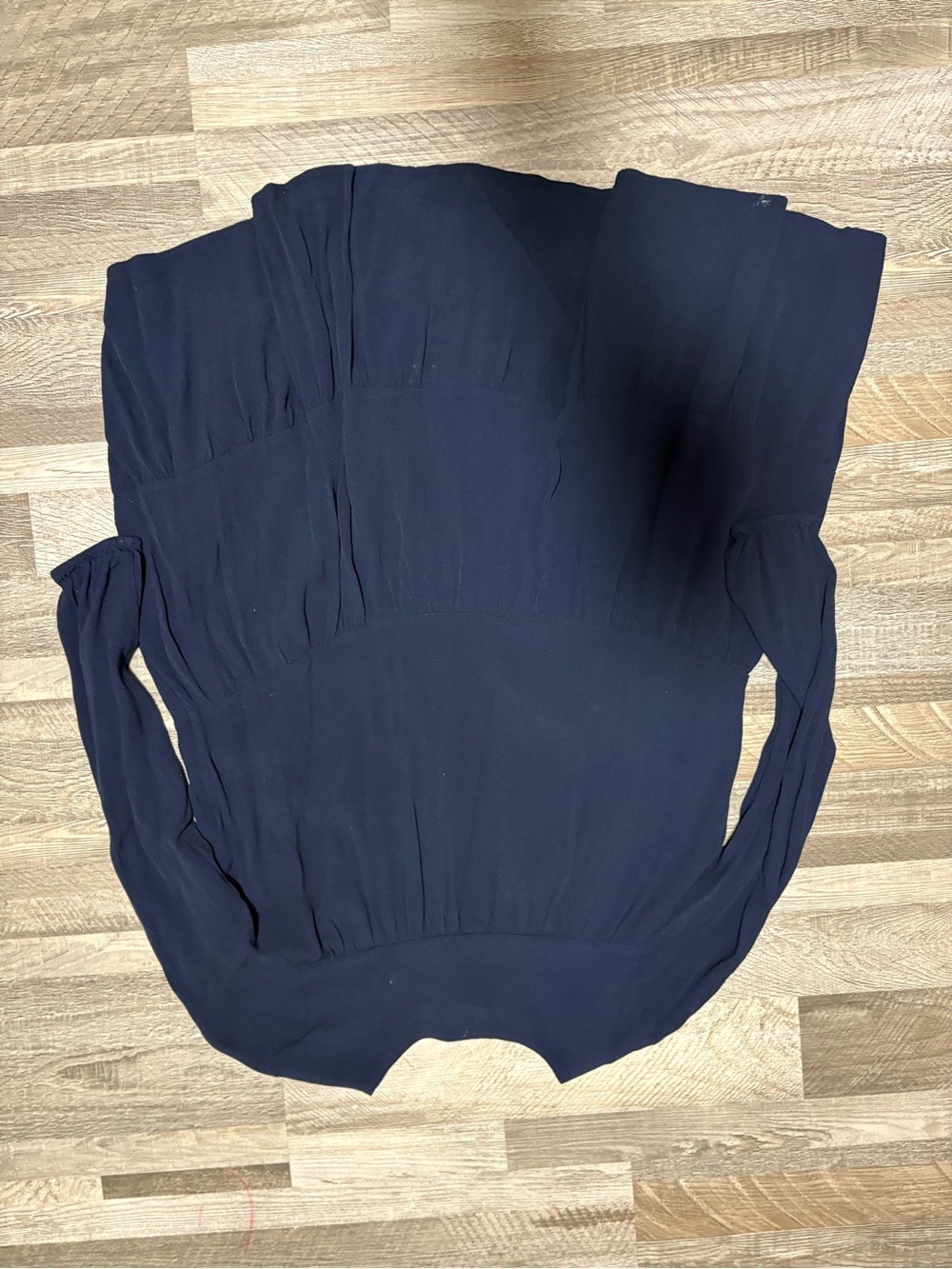 Wilfred Barossa Navy Long-Sleeve Tiered Shift Dress XS​ - Picture 5 of 5